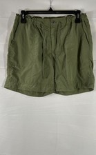 Patagonia Women's Green Nylon Hiking Outdoor Shorts Elastic Waist Size 6