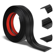 Wall Corner Protector Peel Stick Flexible Molding Black 1.6 W x 10' L