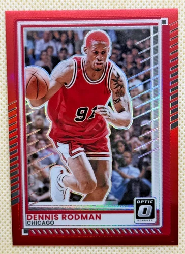 Dennis Rodman #159 [Red Optic] 2025 Panini Donruss Basketball Color Match /99