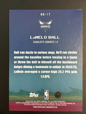 2025-26 TOPPS LaMELO BALL 8-Bit Ballers Shimmer #8B-17 🏀🔥 | eBay