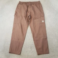 Adidas Mens Tracksuit Bottoms XL Brown Cargo Ripstop Pant SST Originals Firebird