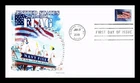 Dr Jim Stamps 2019 American Flag First Day Of Issue Cover Pandas Cachets