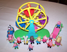 Peppa Pig Peppa's Adventures Ferris Wheel, Dino Slide, 12 Figures  Zoe's Car