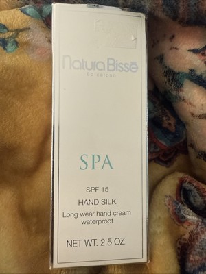 Natura Bissē Barcelona Spa Hand Silk Cream SPF 15 2.5oz Long Wear Waterproof NIB