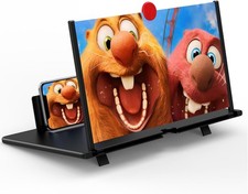 18" HD 3D Phone Screen Magnifier Enlarger Stand for Cell Phones - Portable