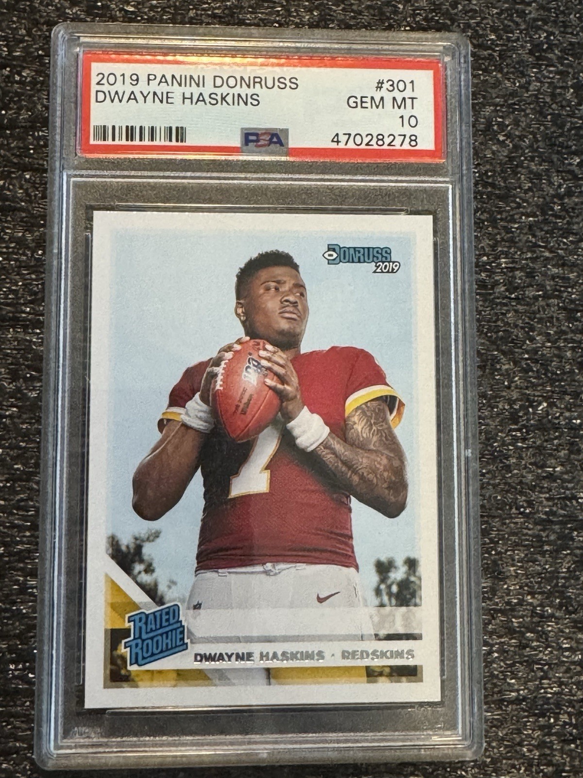 2019 Panini Donruss #301 Dwayne Haskins RC Rated Rookie PSA 10 Gem Mint 💎