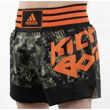 Neu Adidas Kick Box Hose Muay Thai Short Gr&ouml;&szlig;e S-160 (Beschreibung!) Orange
