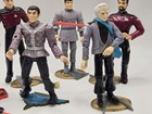  6 Vtg 1993 Star Trek Next Gen Figures Playmates Q, RIKER, Locutus, MCcoy More — photo 5