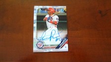 2019 BOWMAN CHROME #CPA-IP ISRAEL PINEDA   AUTOGRAPHED BASEBALL CARD