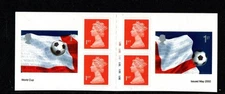 GB 2002 PM6 WORLD CUP SELF ADHESIVE BOOKLET MNH