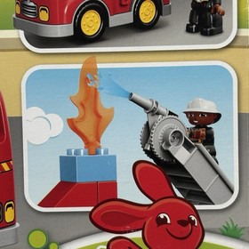 LEGO Duplo: Fire Truck Camion Pompieri, Retired Preschool Building Toy 10592