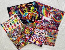 NEW Lisa Frank 7 item stickers coloring book lot Skye Forrest Zoomer Zorbit