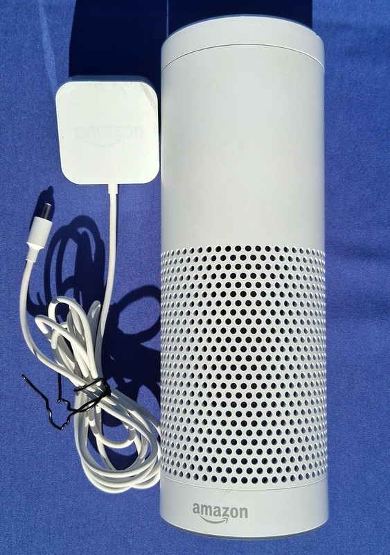 Amazon Echo Plus (1st Gen) White ZE39KL Smart Speaker w/ Adapter, Alexa BT WiFi