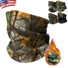 Winter Fleece Neck Gaiter Face Mask Bandana for Cold Weather Skiing Warmer Scarf