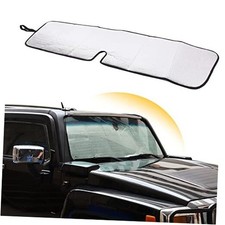 Car Windshield Sunshade Compatible with Hummer H3 2005-2009 Front Silver A