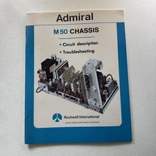Admiral 1976 M50 Chassis Troubleshooting Manual Vintage