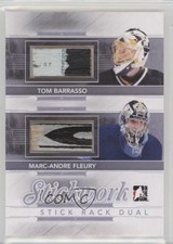 2013-14 ITG Stickwork Stick Rack Dual Silver Tom Barrasso Marc-Andre Fleury #02