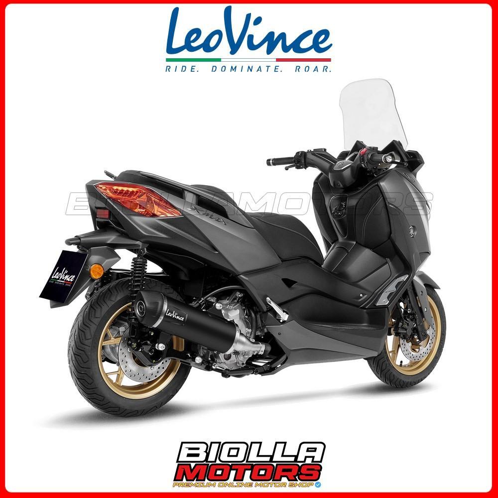 14077U SLIP-ON LEOVINCE YAMAHA X-MAX 300/TECH MAX 2022 NERO