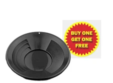 12" PANNING GOLD PAN - BLACK + FREE 12" BLUE PAN With Each BLACK pan ordered