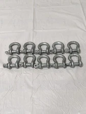 Chicago Hardware Anchor Shackle: 2,000 lb Working Load Limit Qty 10 20620-4