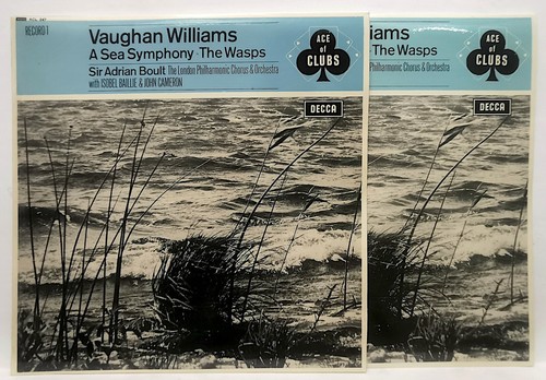 SIR ADRIAN BOULT ⸺ VAUGHAN WILLIAMS a sea symphony ⸺ DECCA 2xLPs NM