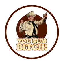 Smokey and The Bandit Vintage You Sum B tch - 4" Vinyl Decal Car Cooler Laptop