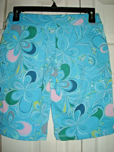 Pantalones cortos de punto para niñas talla 14 antiguos azul marino nuevos con etiquetas - Imagen 2 de 2