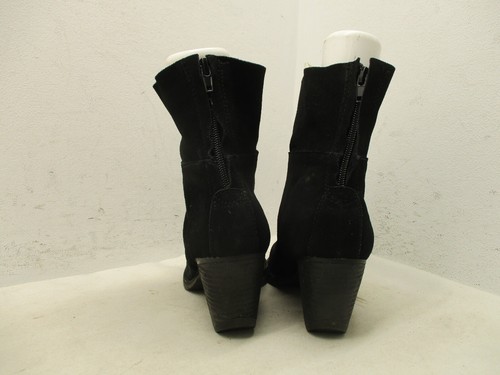 Matisse Shamus-WC Damen-Westernstiefeletten schwarz geöltes Leder Reißverschluss Größe 9 W - Bild 6 von 10