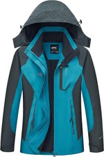 Diamond Candy Women's Waterproof Rain Jacket With Hood Lightweight Ski Jacket
