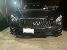 Bumper Tow Hook License Plate Mount Bracket For INFINITI Q70 Q 70 L 2014 - 2019