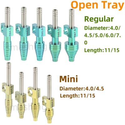 Dental Transfer Impression Coping Titanium Open Tray Fits Osstem Hiossen