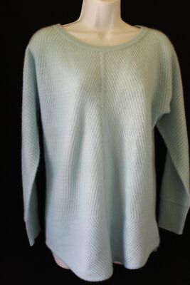 PURE  Aqua Blue  100 % Cashmere Sweater UK 12 US 6