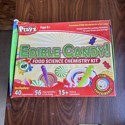 Playz Edible Candy Making Science Kit for Kids Ages 8-12 Years Old - Food Sci...