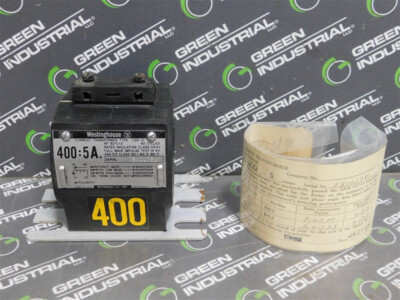 NEW Westinghouse CSB-10 Current Transformer 400:5A RF 30°C=2 60 Cycles