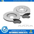 Front Drilled Disc Brake Rotors+ Ceramic Pads For Honda Odyssey 2005 2006 - 2010