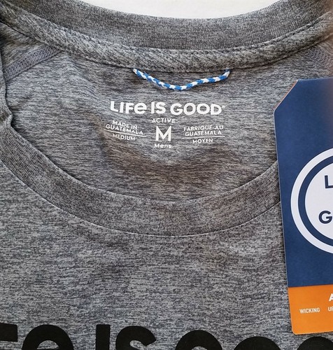 Life Is Good LS Shirt Active Tee Positive Lifestyle Brand UPF Chest45in Men M - Picture 7 of 9
