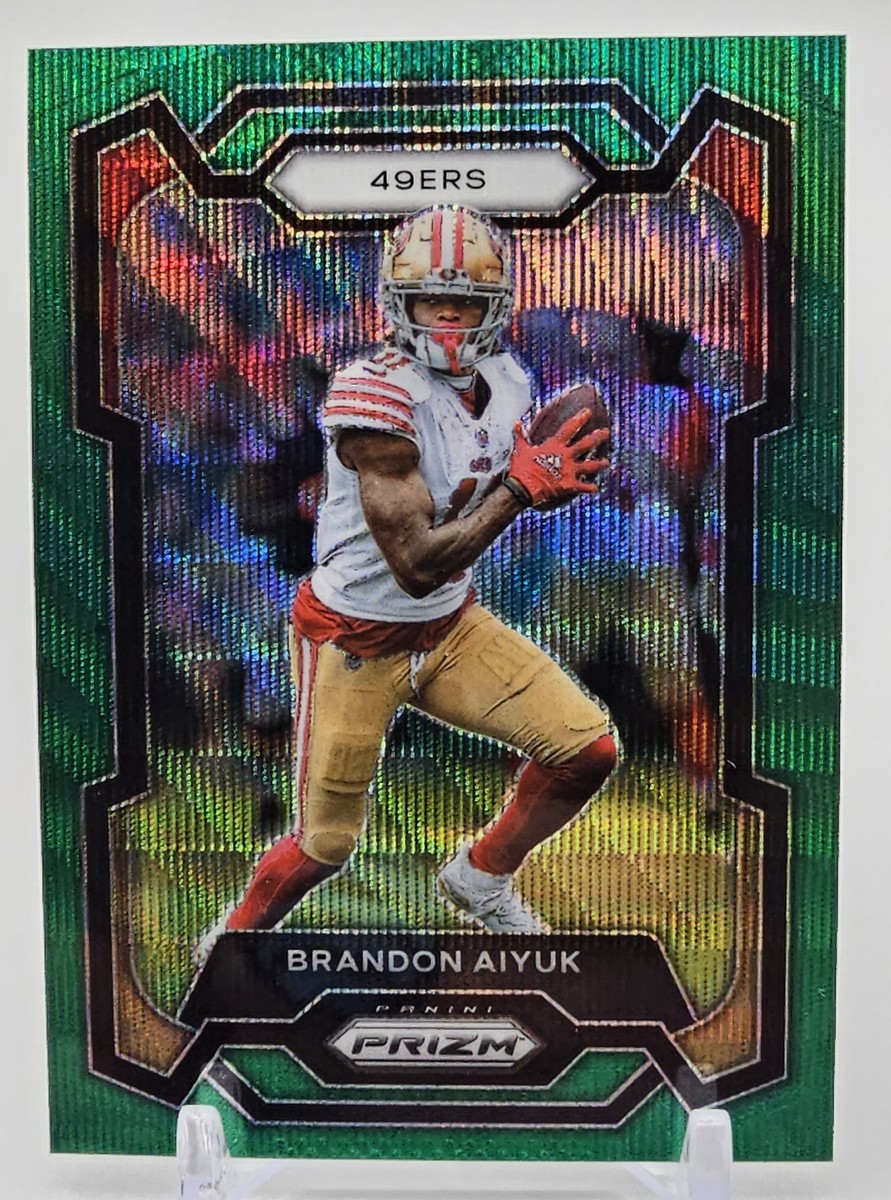 2023 Panini Prizm #265 Brandon Aiyuk Green Wave San Francisco