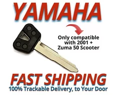 Yamaha Zuma 50 Scooter Keys 2001+  Replacement Key Cut to your Code C7251-C7500