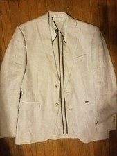 Zara linen sports jacket sz 40 reg men