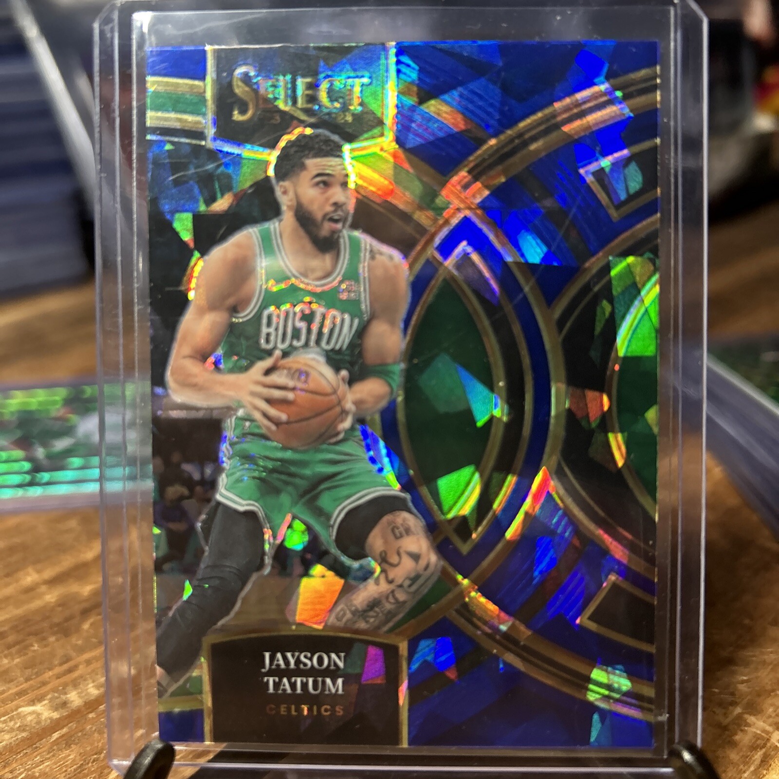 Jayson Tatum Cracked Ice Blue Prizm #156
