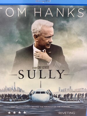 Sully 2016 Blu-ray DVD 2-Disc Set Tom Hanks Clint Eastwood Laura Linney Drama.