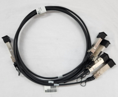 HP JG329A 40GB QSFP+ to 4x 10GB SFP+ 1M Direct Attach Copper Breakout Cable