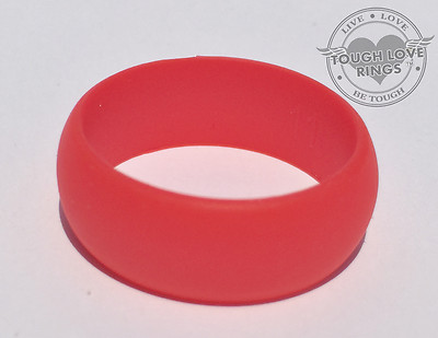 RED - TOUGH LOVE Silicone Wedding Ring - FAST/FREE SHIP