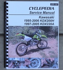 1995-2006 Kawasaki KDX200 KDX220 KDX 200 220 Two-Stroke SERVICE & REPAIR MANUAL