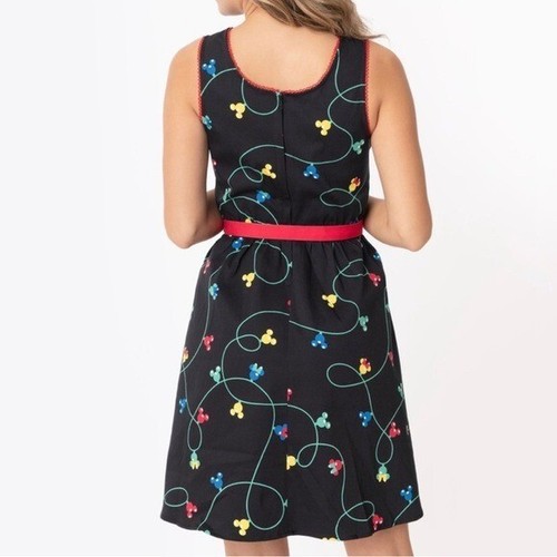 ABITO DISNEY STITCH SHOPPE LOUNGEFLY TOPOLINO E MINNIE MOUSE LUCI "OLIVIA" 2X - Foto 3 di 6