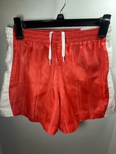 nike kids running shorts red and white size large sportswear