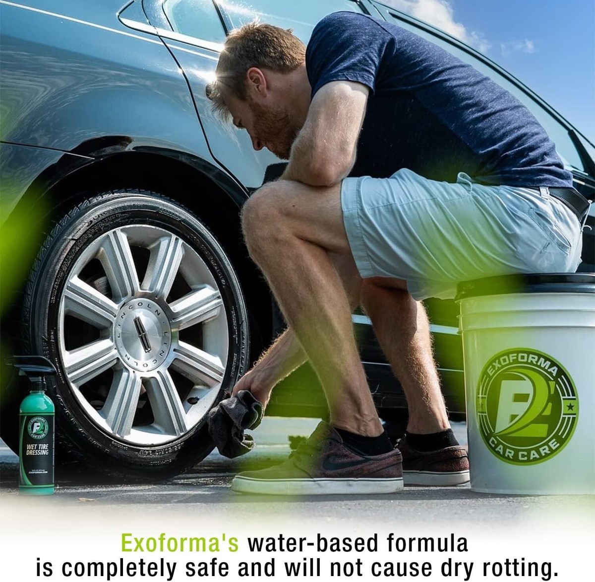 ExoForma Wet Tire Dressing Spray - Extremely High Shine Tire Dressing for  That W | eBay