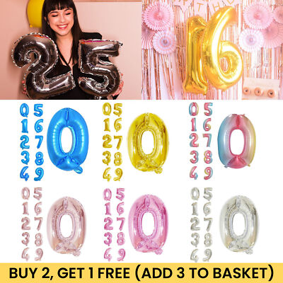 16'' Happy New Year Folienballons Helium Geburtstag Alter Mottoparty Deko