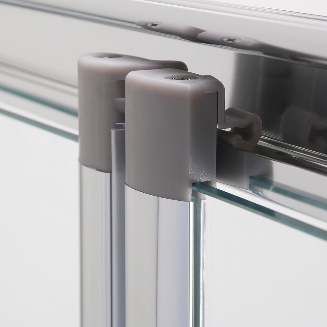 Bi Fold Shower Door Enclosure Glass Screen Panel Stone Tray Free Waste