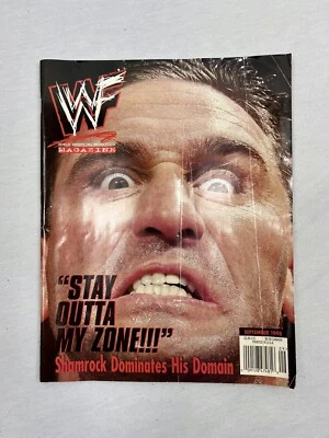 WWF Ken Shamrock Magazine September 1998 Th Rock “Stay Outta My Zone” The Head - Image 1 of 4